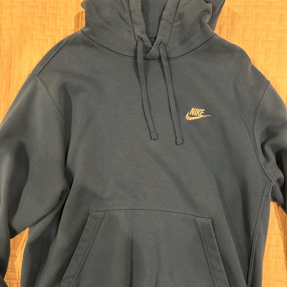 Men’s Nike Hooded Sweatshirt in Blue with white logo